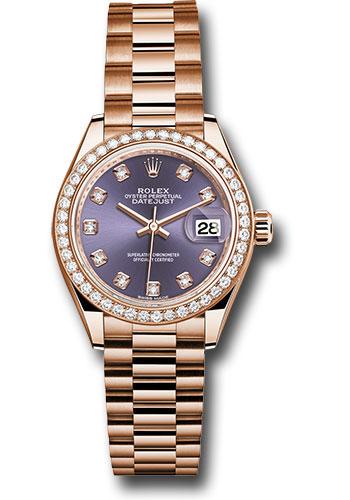 Pre-owned Rolex Everose Gold Lady-Datejust — 279135RBR