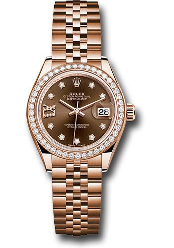 Pre-owned Rolex Everose Gold Lady-Datejust — 279135RBR