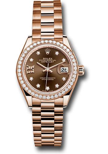 Pre-owned Rolex Everose Gold Lady-Datejust — 279135RBR