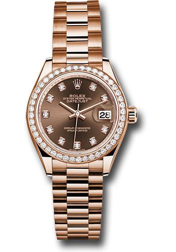 Pre-owned Rolex Everose Gold Lady-Datejust — 279135RBR