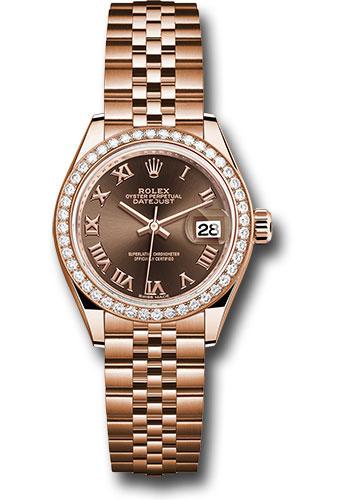 Pre-owned Rolex Everose Gold Lady-Datejust — 279135RBR