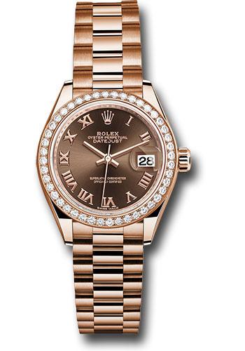 Pre-owned Rolex Everose Gold Lady-Datejust — 279135RBR