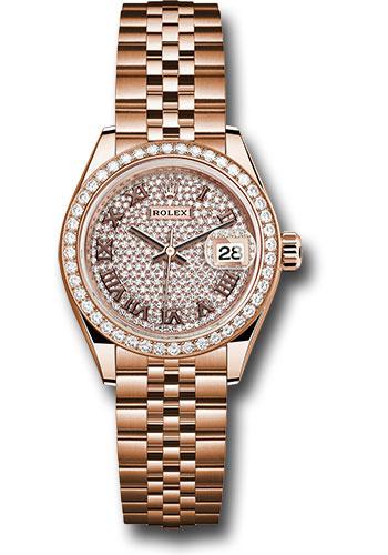 Pre-owned Rolex Everose Gold Lady-Datejust — 279135RBR
