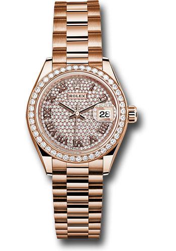 Pre-owned Rolex Everose Gold Lady-Datejust — 279135RBR