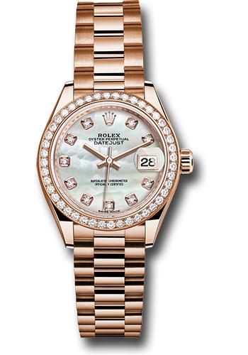 Pre-owned Rolex Everose Gold Lady-Datejust — 279135RBR