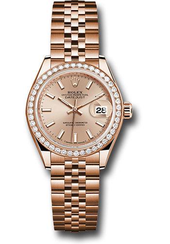 Pre-owned Rolex Everose Gold Lady-Datejust — 279135RBR