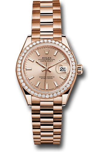 Pre-owned Rolex Everose Gold Lady-Datejust — 279135RBR