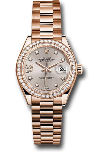 Pre-owned Rolex Everose Gold Lady-Datejust — 279135RBR