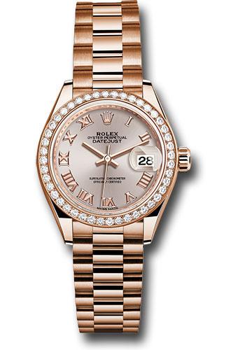 Pre-owned Rolex Everose Gold Lady-Datejust — 279135RBR