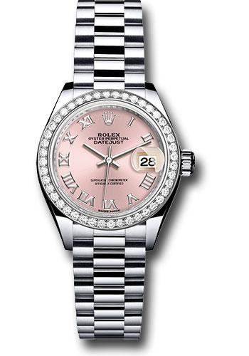 Pre-owned Rolex Platinum Lady-Datejust 28 — 279136RBR