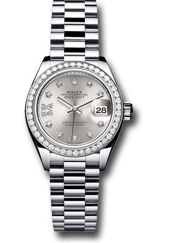Pre-owned Rolex Platinum Lady-Datejust 28 — 279136RBR