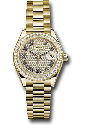 Pre-owned Rolex Yellow Gold Lady-Datejust — 279138RBR