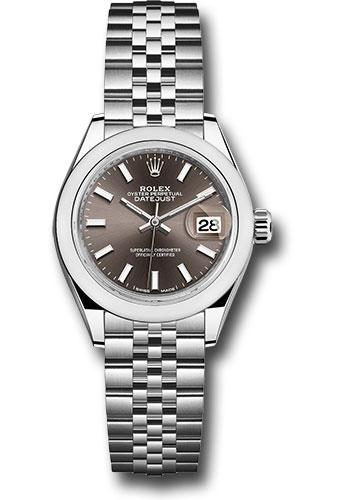 Pre-owned Rolex Steel Lady-Datejust 28 — 279160