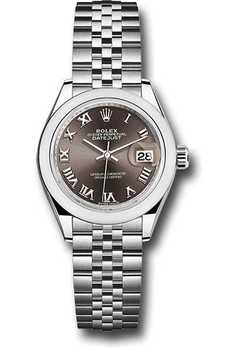 Pre-owned Rolex Steel Lady-Datejust 28 — 279160
