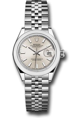 Pre-owned Rolex Steel Lady-Datejust 28 — 279160
