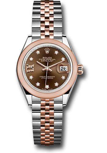 Pre-owned Rolex Steel and Everose — 279161