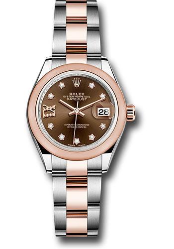 Pre-owned Rolex Steel and Everose — 279161