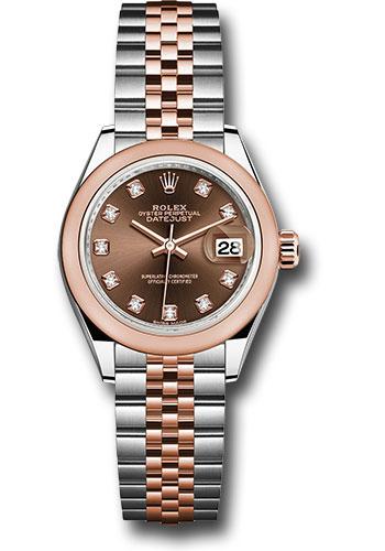 Pre-owned Rolex Steel and Everose — 279161