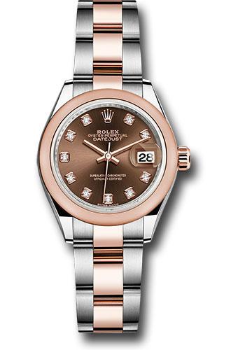 Pre-owned Rolex Steel and Everose — 279161