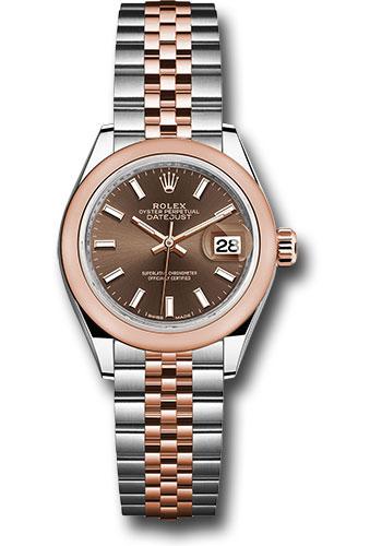 Pre-owned Rolex Steel and Everose — 279161