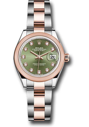 Pre-owned Rolex Steel and Everose — 279161