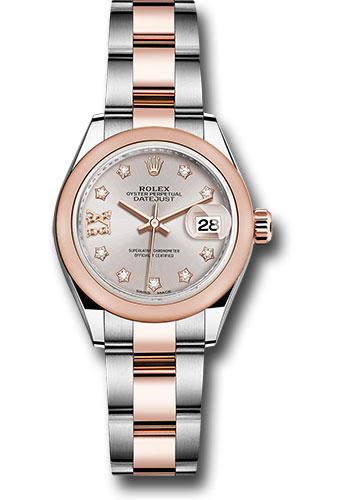 Pre-owned Rolex Steel and Everose — 279161
