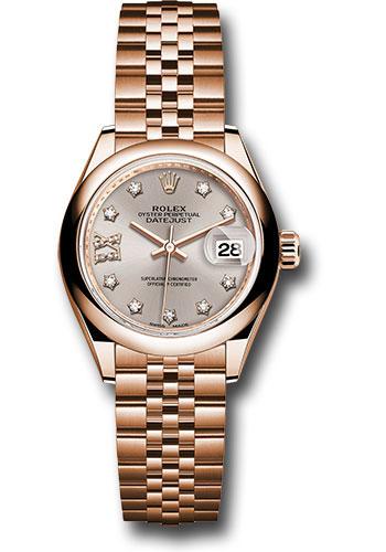 Pre-owned Rolex Everose Gold Lady-Datejust — 279165