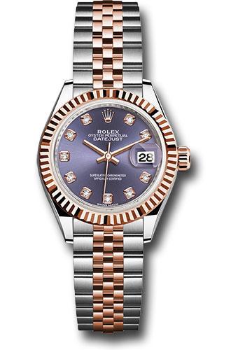 Pre-owned Rolex Steel and Everose — 279171
