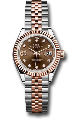 Pre-owned Rolex Steel and Everose — 279171