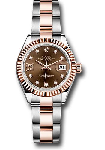 Pre-owned Rolex Steel and Everose — 279171