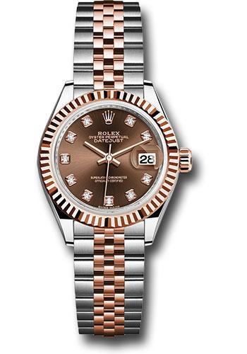 Pre-owned Rolex Steel and Everose — 279171