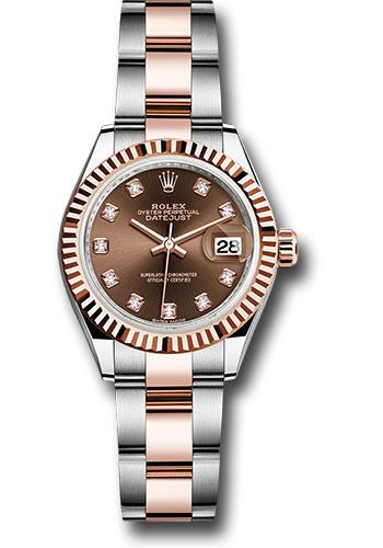 Pre-owned Rolex Steel and Everose — 279171