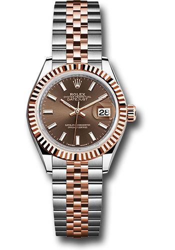 Pre-owned Rolex Steel and Everose — 279171