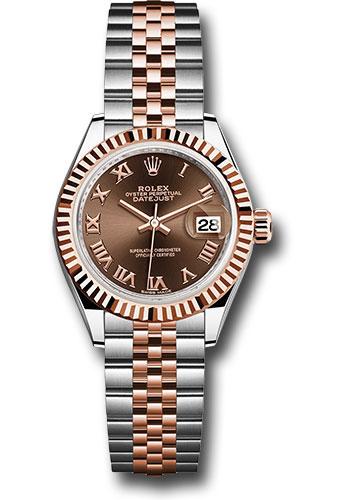 Pre-owned Rolex Steel and Everose — 279171