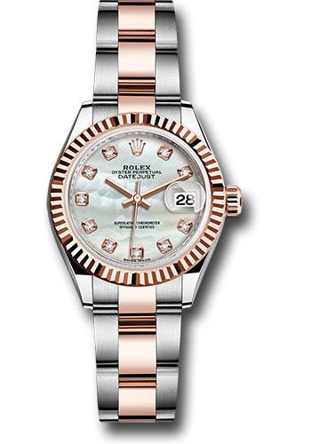 Pre-owned Rolex Steel and Everose — 279171