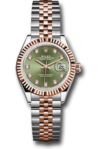 Pre-owned Rolex Steel and Everose — 279171