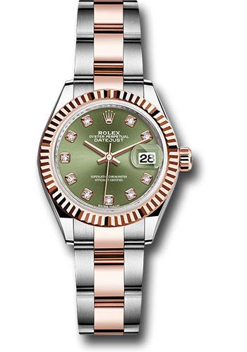 Pre-owned Rolex Steel and Everose — 279171