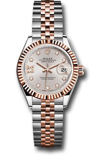 Pre-owned Rolex Steel and Everose — 279171