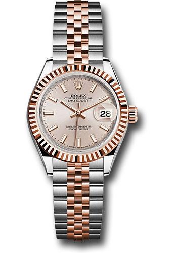 Pre-owned Rolex Steel and Everose — 279171