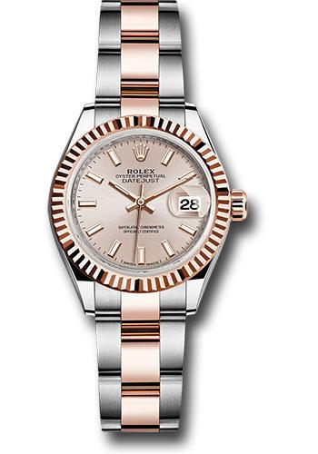 Pre-owned Rolex Steel and Everose — 279171