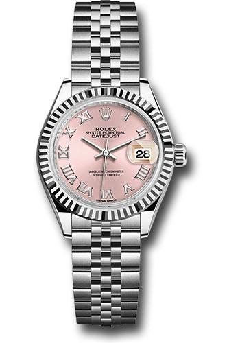 Pre-owned Rolex Steel and White — 279174