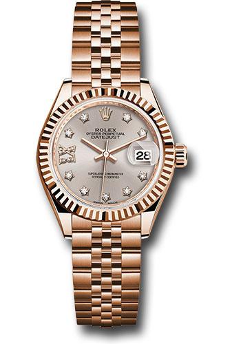 Pre-owned Rolex Everose Gold Lady-Datejust — 279175