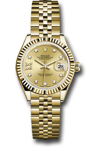 Pre-owned Rolex Yellow Gold Lady-Datejust — 279178