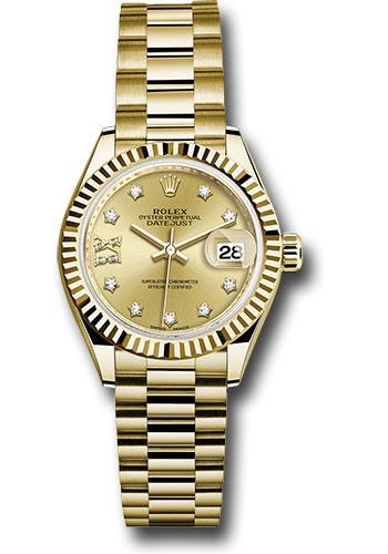 Pre-owned Rolex Yellow Gold Lady-Datejust — 279178
