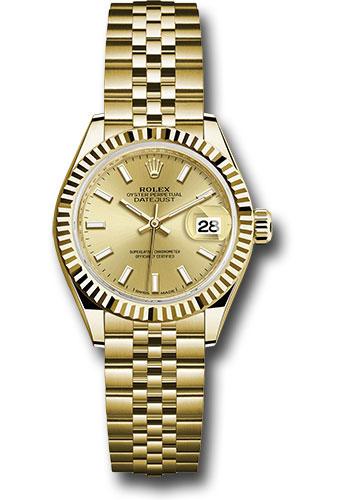 Pre-owned Rolex Yellow Gold Lady-Datejust — 279178
