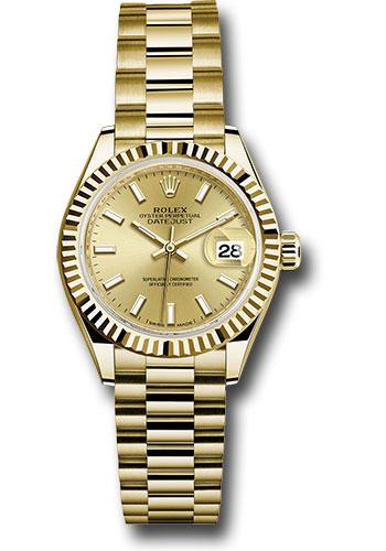 Pre-owned Rolex Yellow Gold Lady-Datejust — 279178