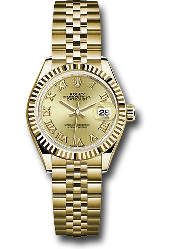 Pre-owned Rolex Yellow Gold Lady-Datejust — 279178