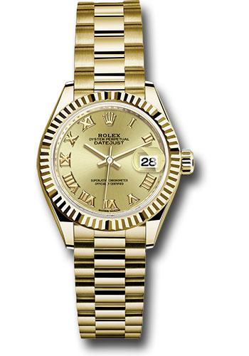 Pre-owned Rolex Yellow Gold Lady-Datejust — 279178