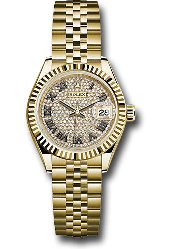 Pre-owned Rolex Yellow Gold Lady-Datejust — 279178