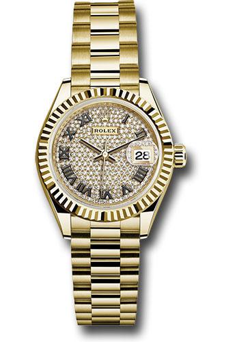 Pre-owned Rolex Yellow Gold Lady-Datejust — 279178